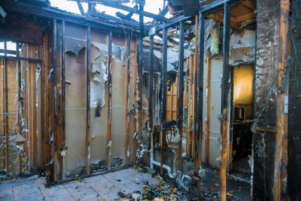 Professional Fire Damage Restoration technician working in Forest Lake, MN
